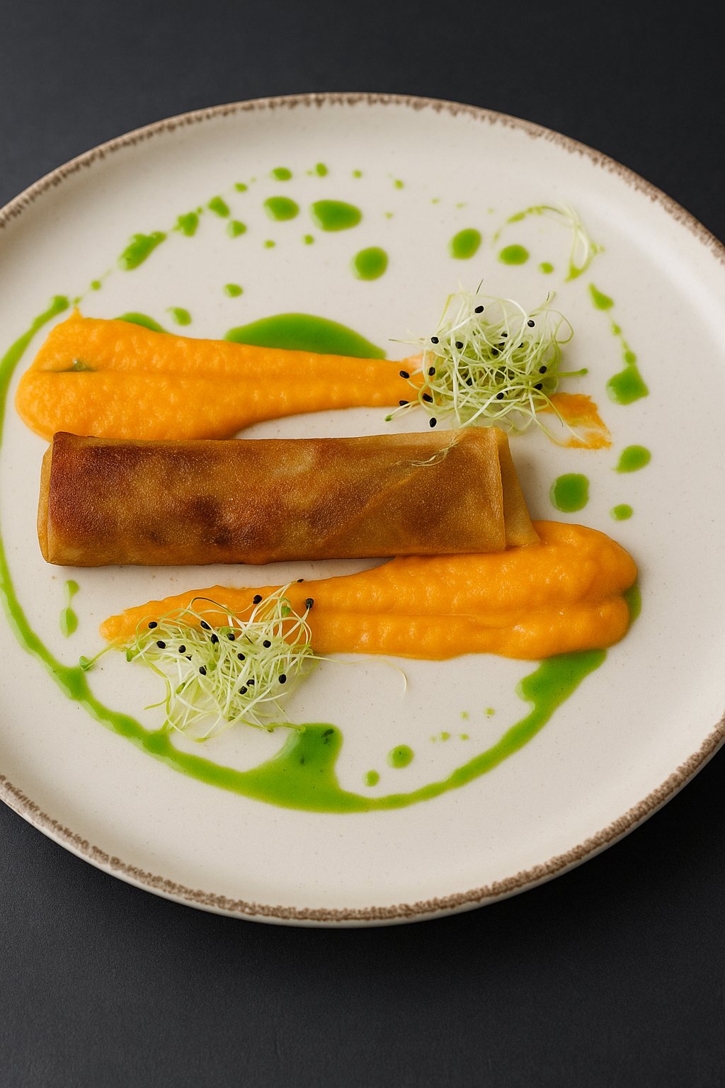 Pastilla de cordero con batata de Wild Spoon, servida en casa de Edu (fotografía real)